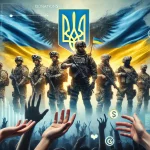 Fundraising to Support the Ukrainian Army: Donations for the Armed Forces of Ukraine DALL·E 2024-10-23 22.59.13 - A horizontal image supporting fundraising for the Ukrainian Armed Forces. It shows a powerful and inspiring scene with the Ukrainian army emblem, sold